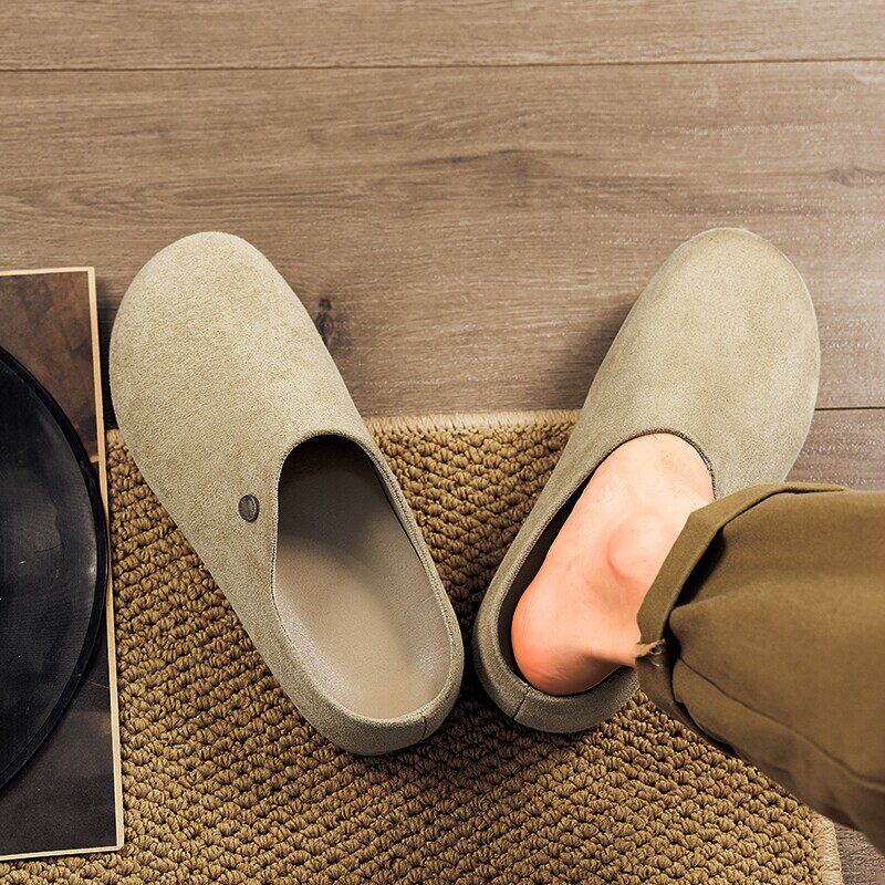 Men's Tan, Brown and Beige Backless Casual Mules