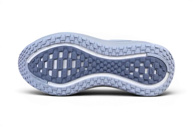 Nike Vomero Plus – White / Blue Grey | 45mm Full-Length ZoomX Metallic Silver Max Cushion Daily Running Shoe