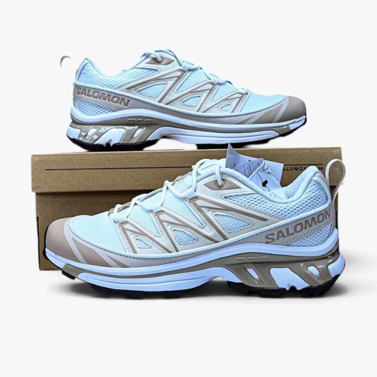Salomon XT-6 Expanse – White / Bleached Sand / Dusky Orchid | EnergyCell EndoFit sensiFIT Mud Contagrip Artisan Gorpcore Trail Sneaker