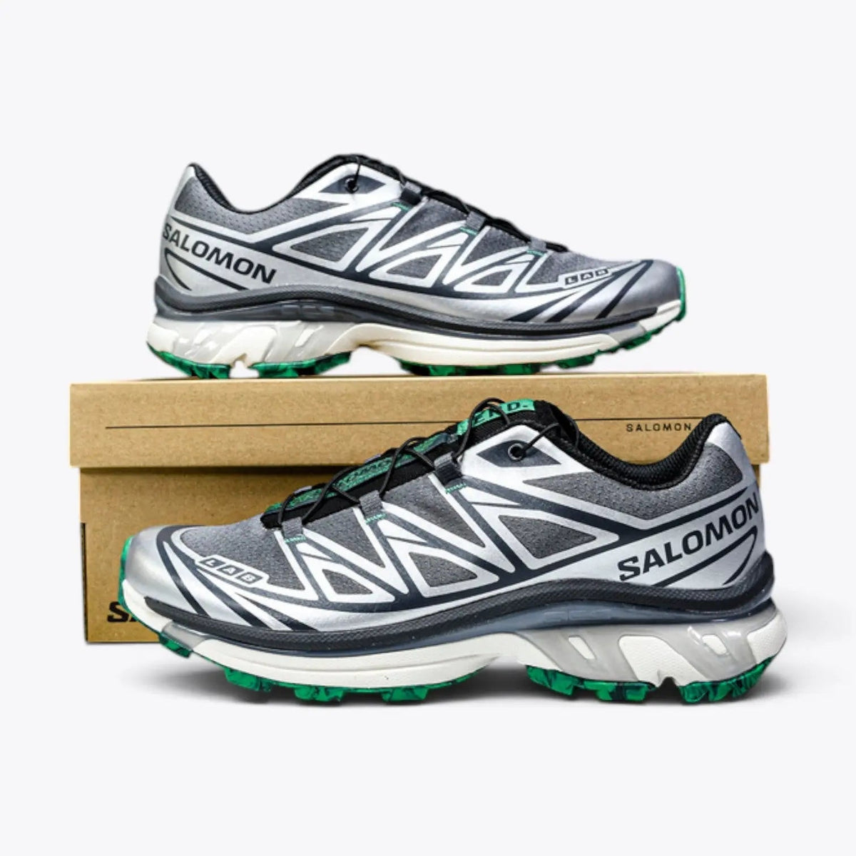 Salomon XT-6 GORE-TEX × END. – Asphalt / Emerald | 20th Anniversary GORE-TEX Translucent Emerald Outsole Collab
