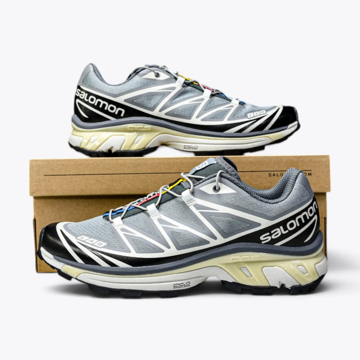 Salomon XT-6 RECUT – Monument / Phantom / Vanilla Ice | 10th Anniversary Original Trail Colorway