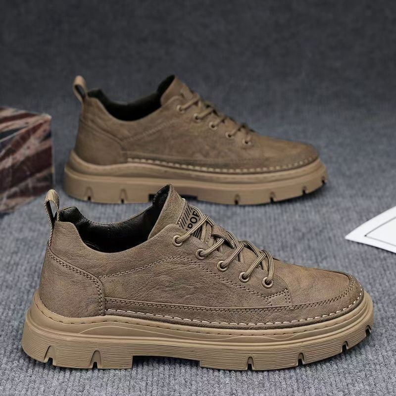 Men's Gray, Olive and Black Dress Shoes