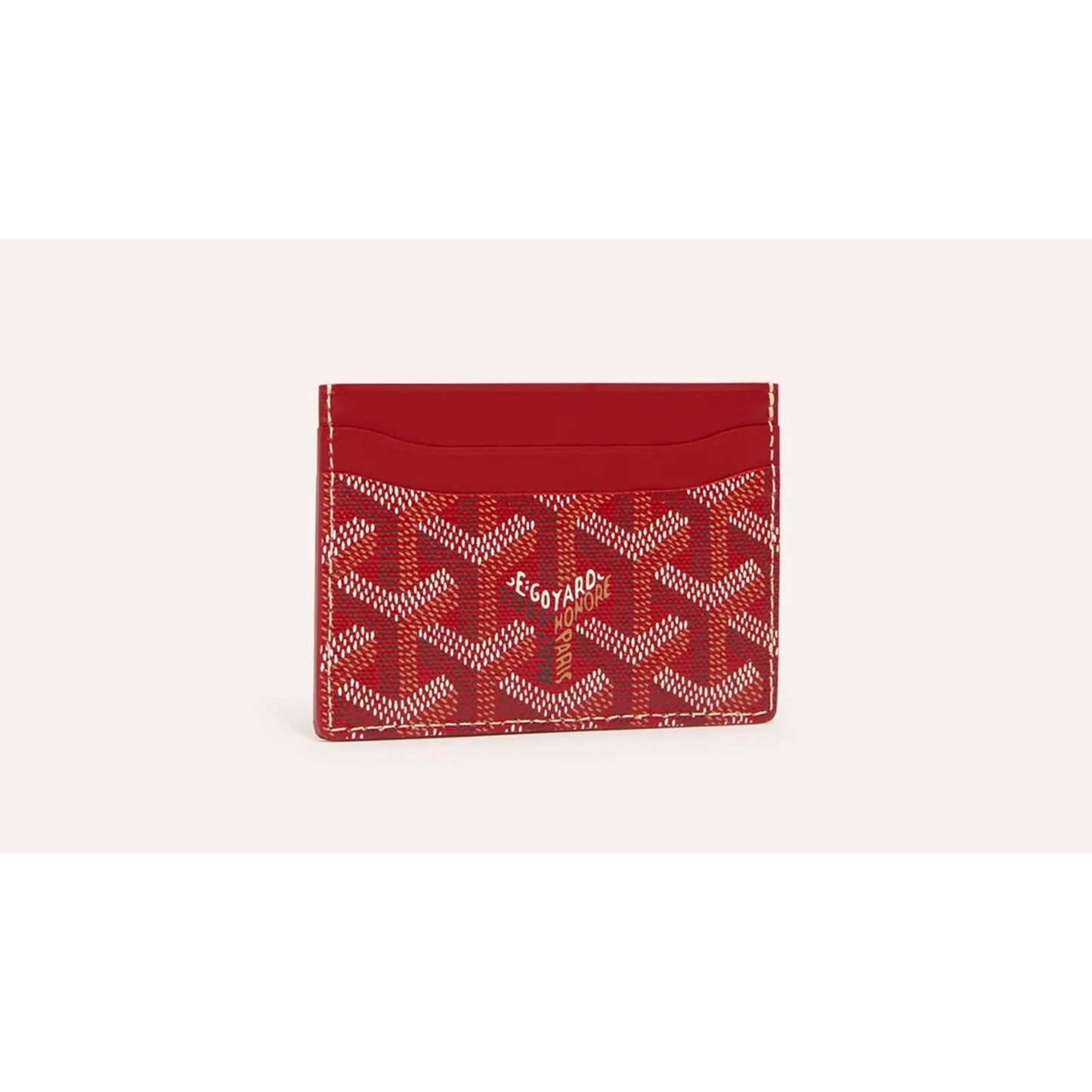 Goyard Saint Sulpice Card Holder scarlet red