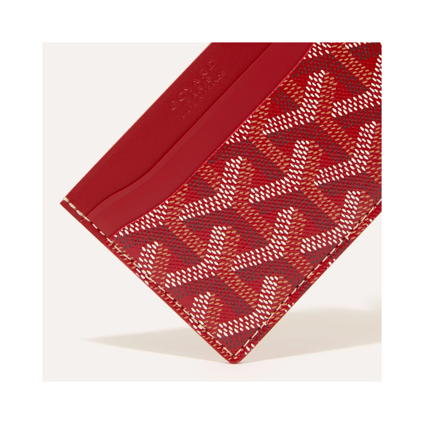 Goyard Saint Sulpice Card Holder scarlet red