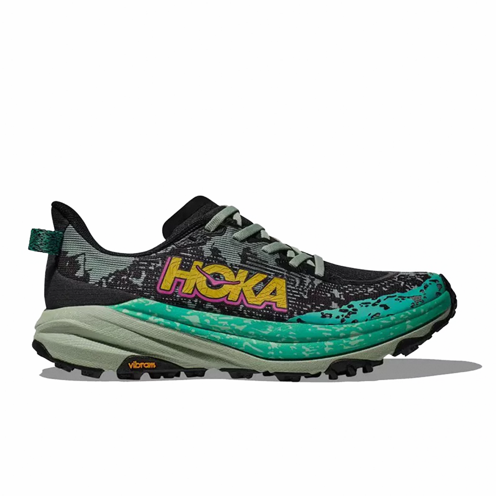 HOKA Speedgoat 6 – Grey / Blue | Trail Running Shoe