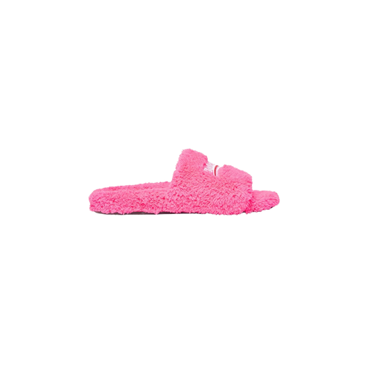Balenciaga Furry Slide - Hot Pink