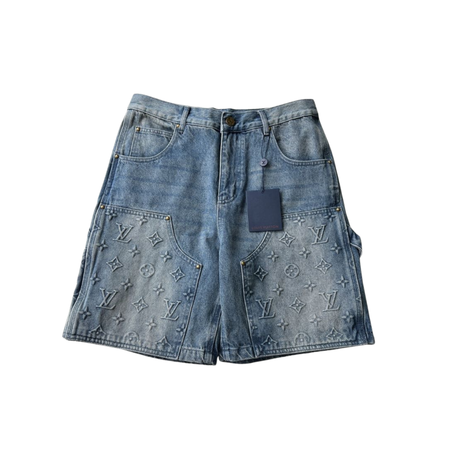 Louis Vuitton Monogram Double Knee Denim Jorts - Indigo Blue