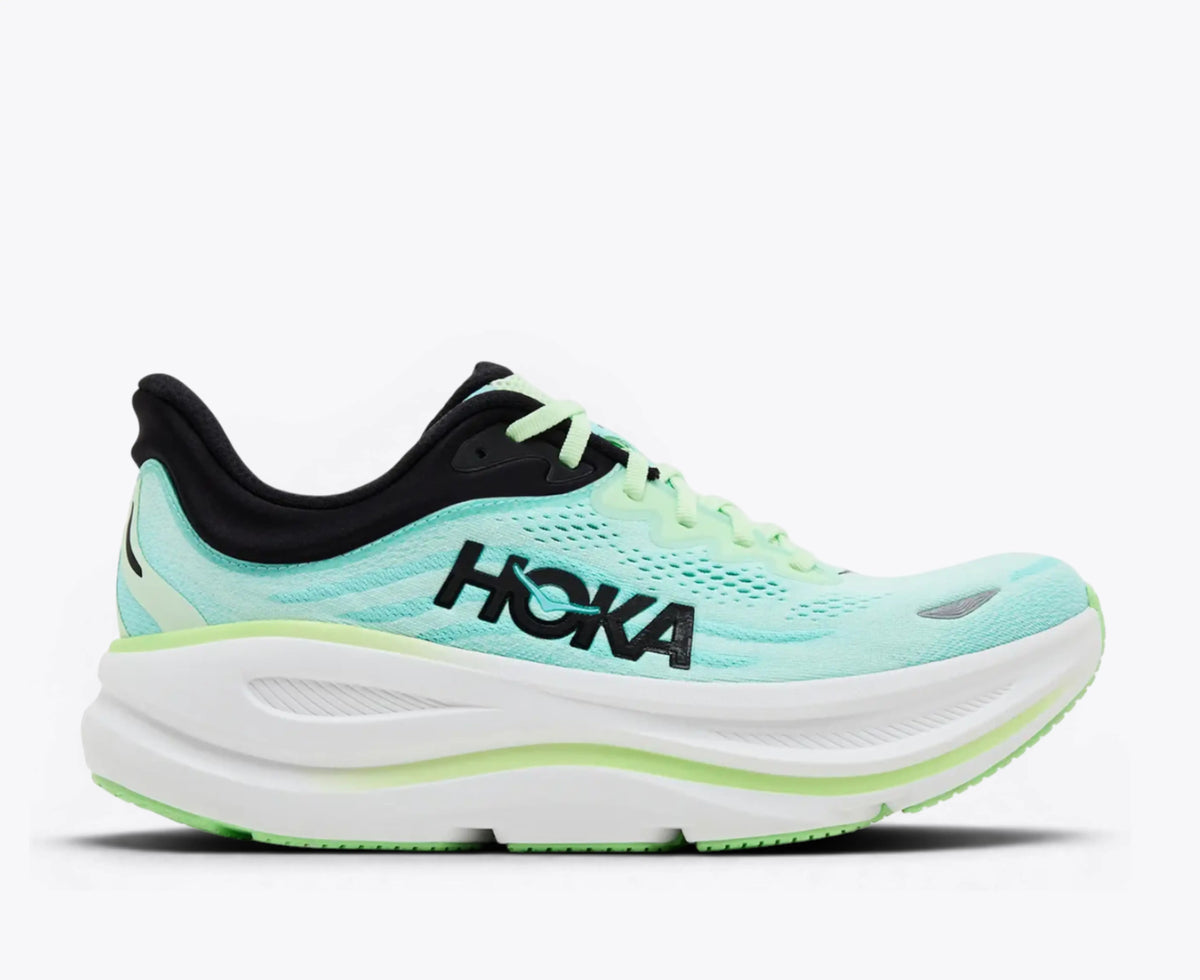 HOKA Bondi 9 Running Shoe – Luna Moth / Blue Spark