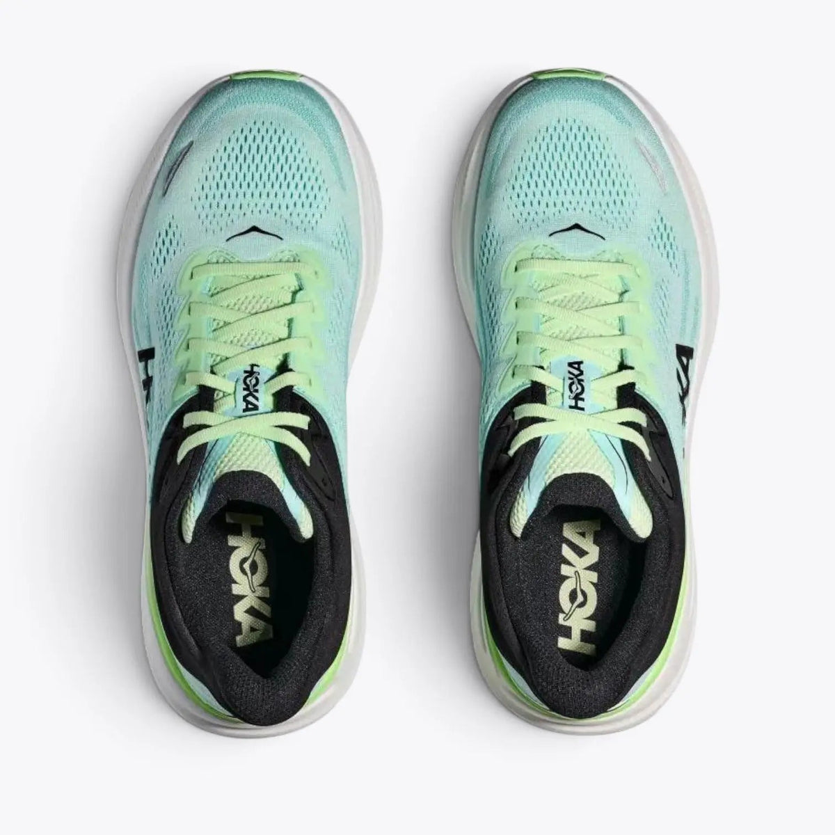 HOKA Bondi 9 Running Shoe – Luna Moth / Blue Spark