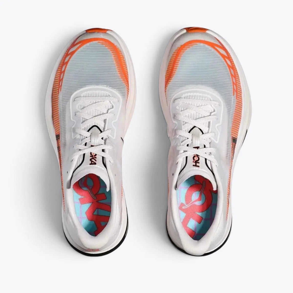 Hoka Cielo X1 2.0 – White / Real Red | Carbon Plate Marathon Super Shoe