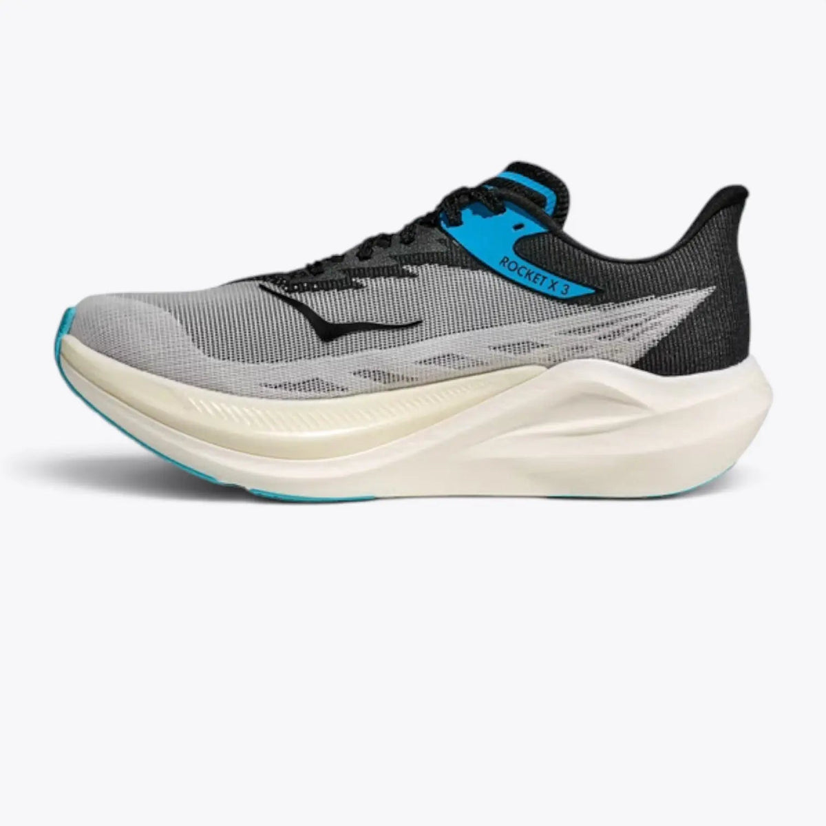 Hoka Rocket X 3 – White / Black | PEBA Carbon Plate Marathon Racing Shoe