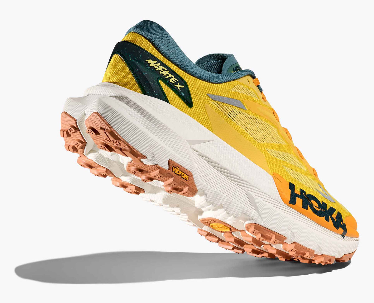 Hoka Mafate Speed X – Yellow / Orange | Vibram Megagrip Ultra Trail Shoe