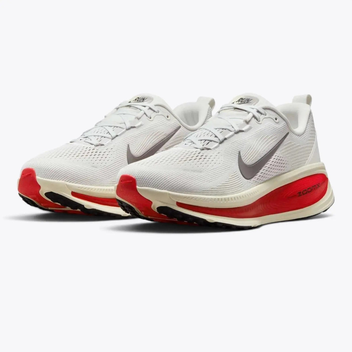 Nike Vomero 18 – Platinum Tint / Siren Red | Max Cushion Daily Trainer
