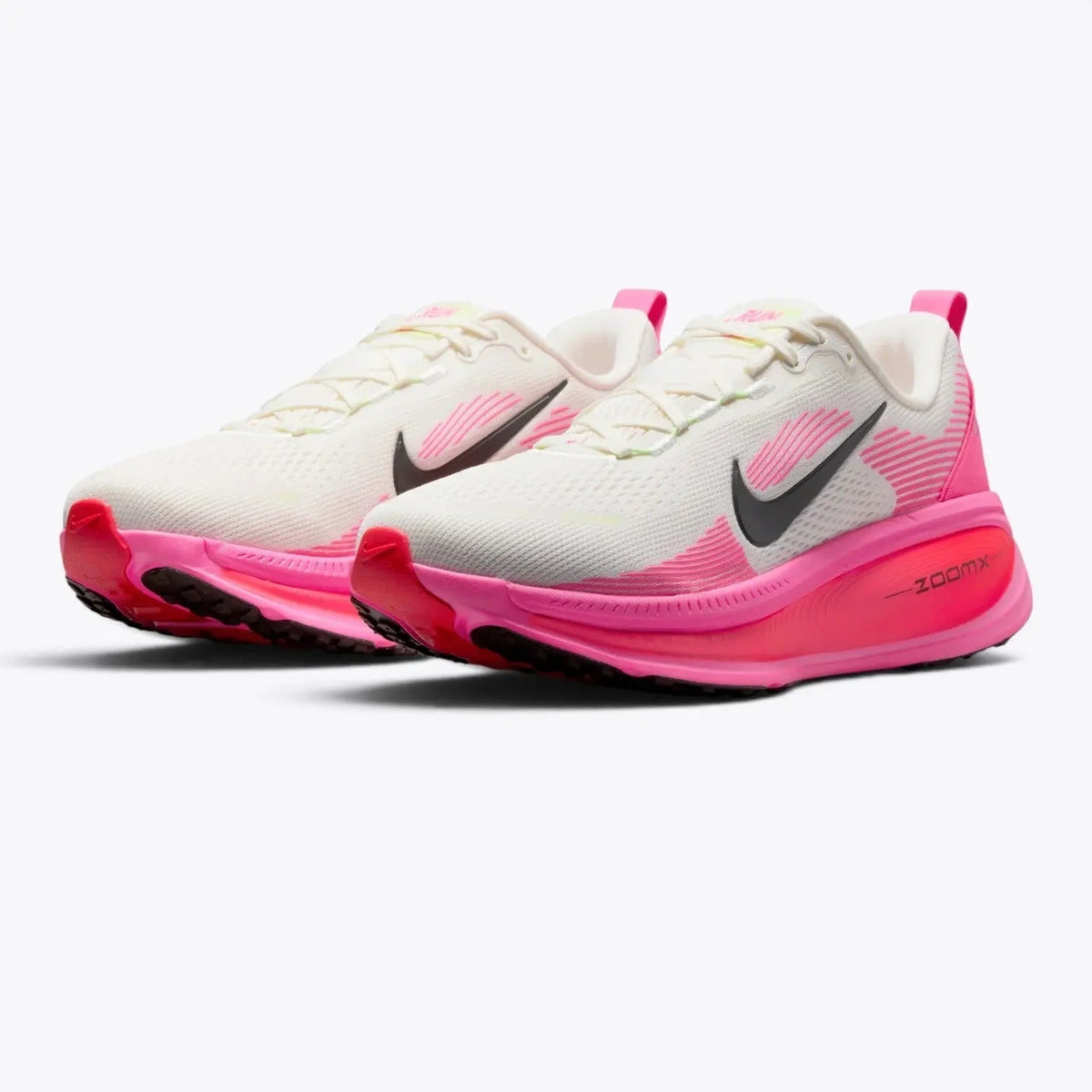 Nike Vomero 18 – Sail / Hyper Pink | 46mm ZoomX + ReactX Dual-Foam Max Cushion Cream & Electric Pink Daily Running Shoe