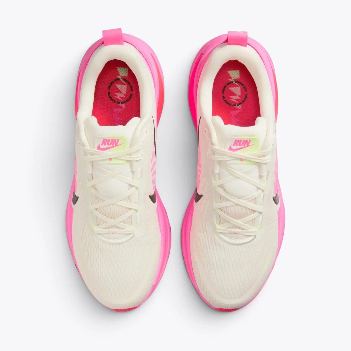 Nike Vomero 18 – Sail / Hyper Pink | 46mm ZoomX + ReactX Dual-Foam Max Cushion Cream & Electric Pink Daily Running Shoe