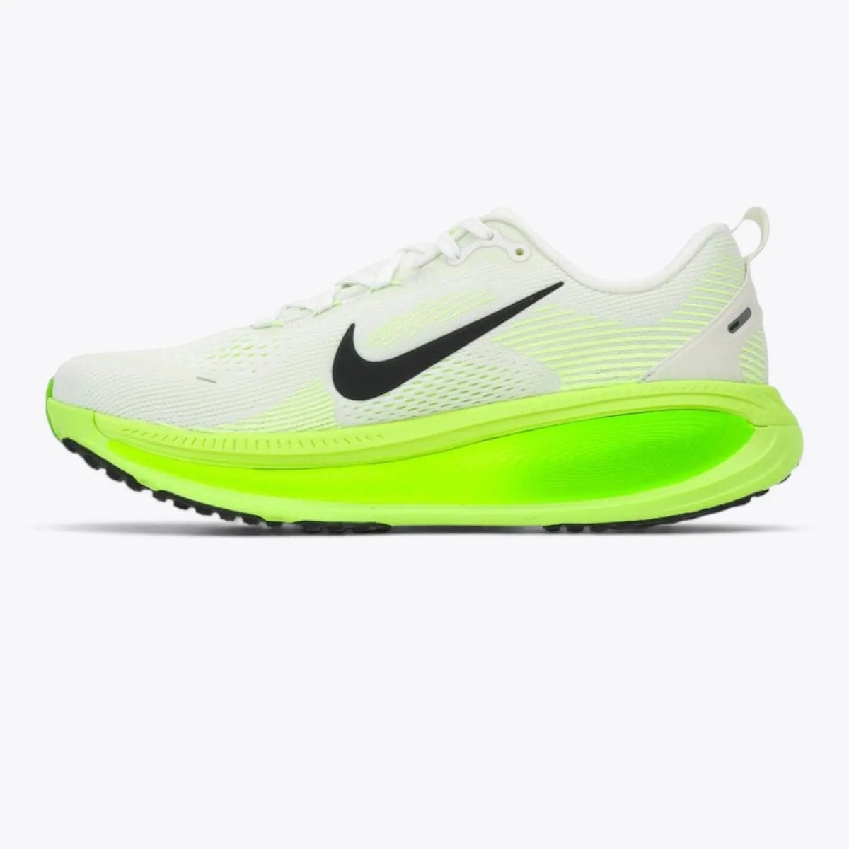 Nike Vomero 18 – White / Electric Green / Volt | 46mm ZoomX + ReactX Dual-Foam Max Cushion Daily Training Shoe