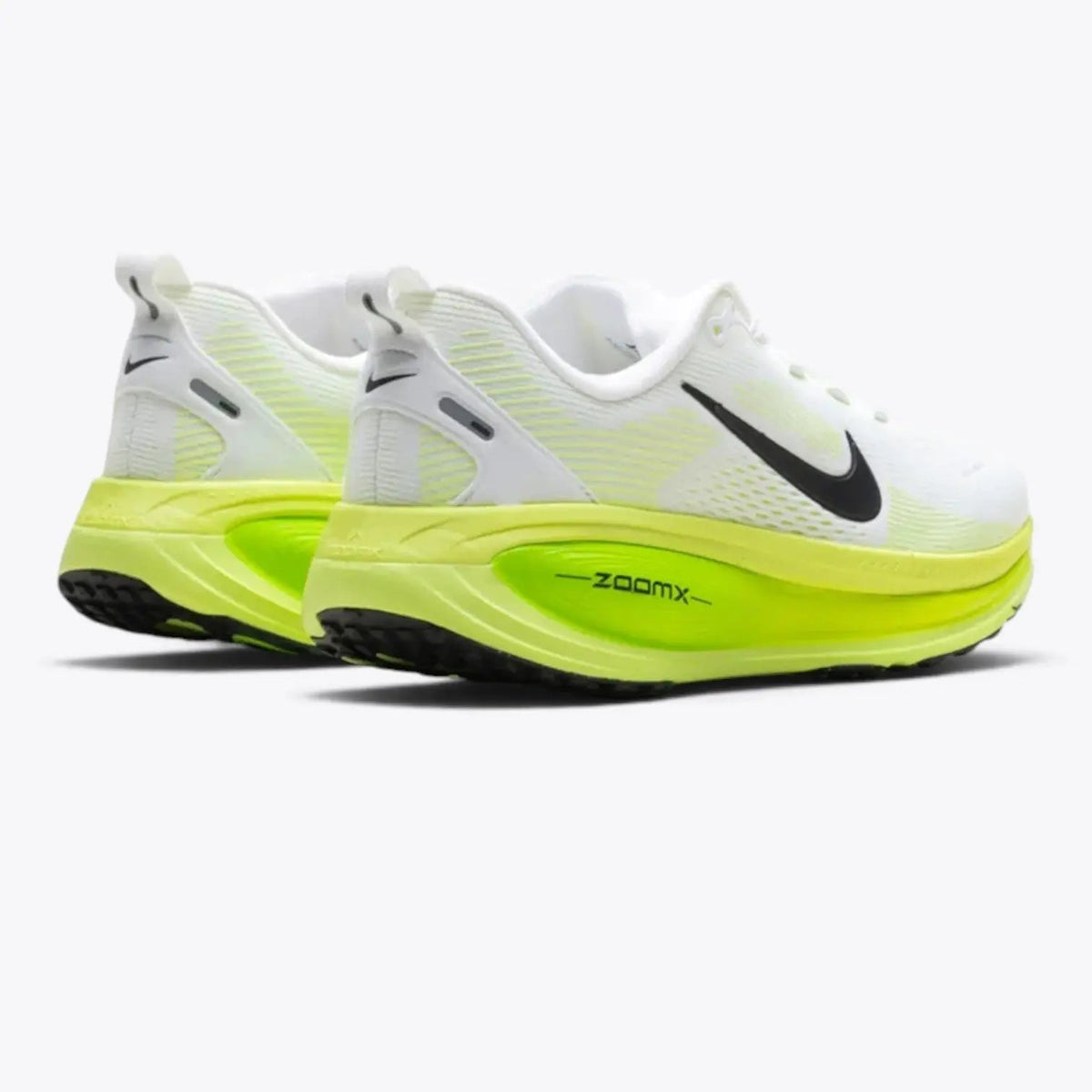 Nike Vomero 18 – White / Electric Green / Volt | 46mm ZoomX + ReactX Dual-Foam Max Cushion Daily Training Shoe