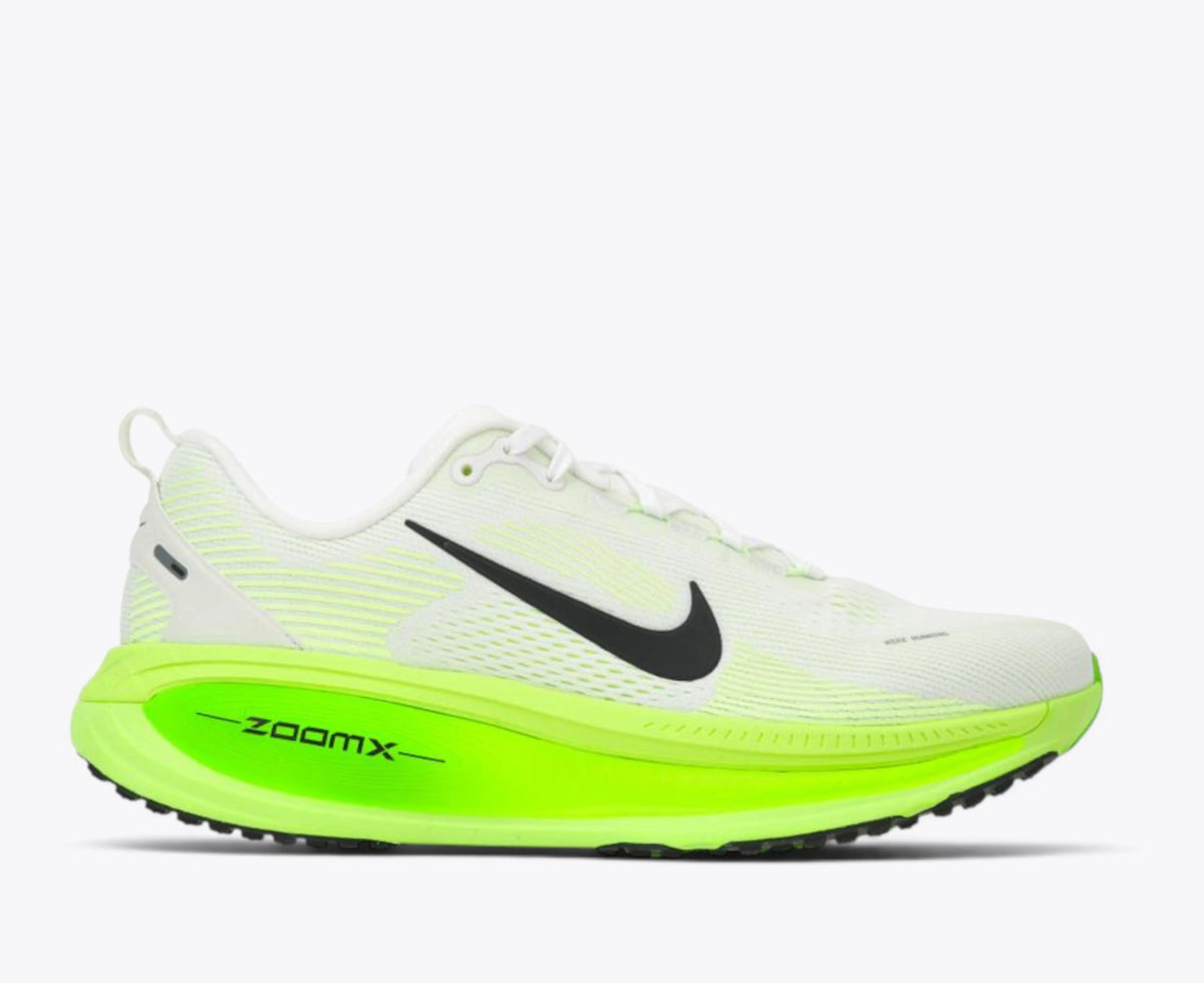 Nike Vomero 18 – White / Electric Green / Volt | 46mm ZoomX + ReactX Dual-Foam Max Cushion Daily Training Shoe