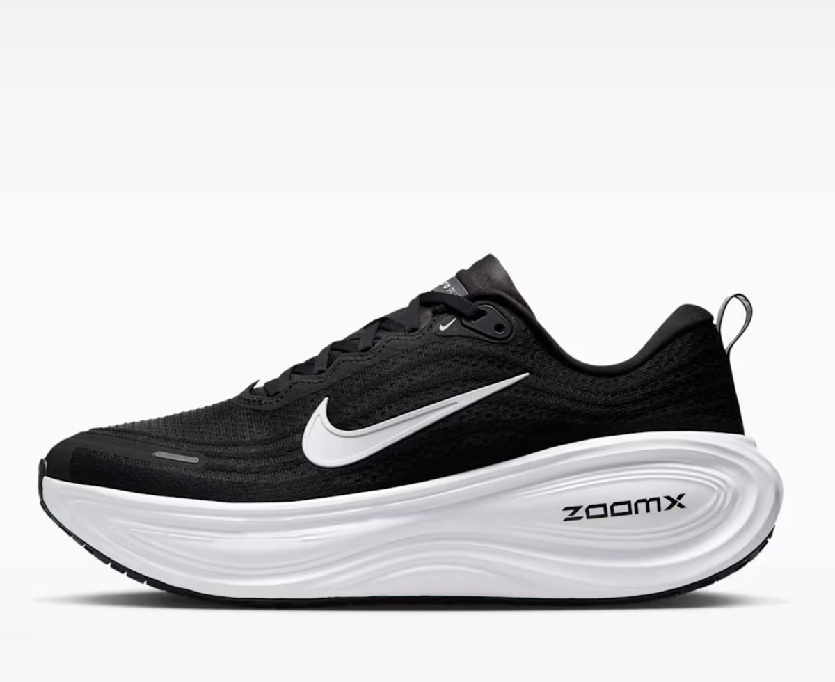 Nike Vomero Plus – Black / White | 43mm Full-Length ZoomX + Cushlon 3.0 Max Cushion Daily Running Shoe
