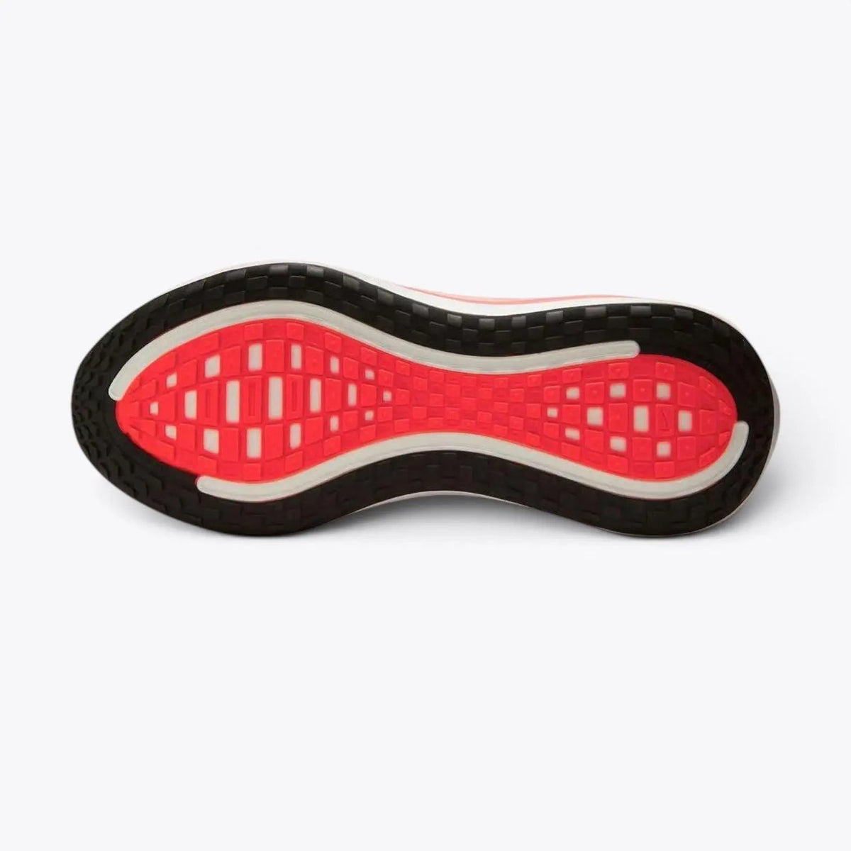 Nike Vomero Plus – White / Bright Crimson | Full-Length ZoomX Concentric Red Gradient Max Cushion Daily Running Shoe