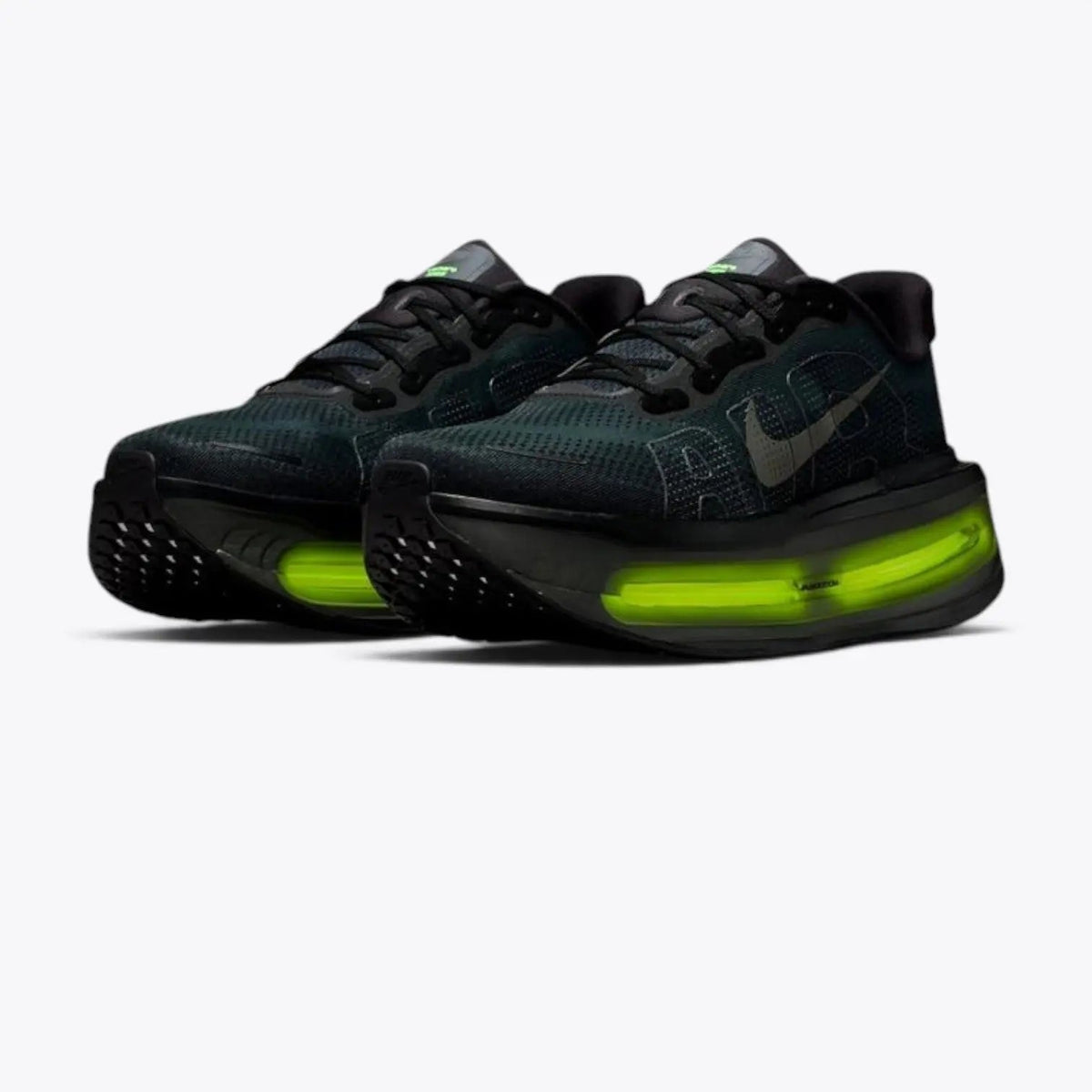 Nike Vomero Premium – Black / Volt | 55mm ZoomX + Dual Air Zoom Neon Night Running Shoe