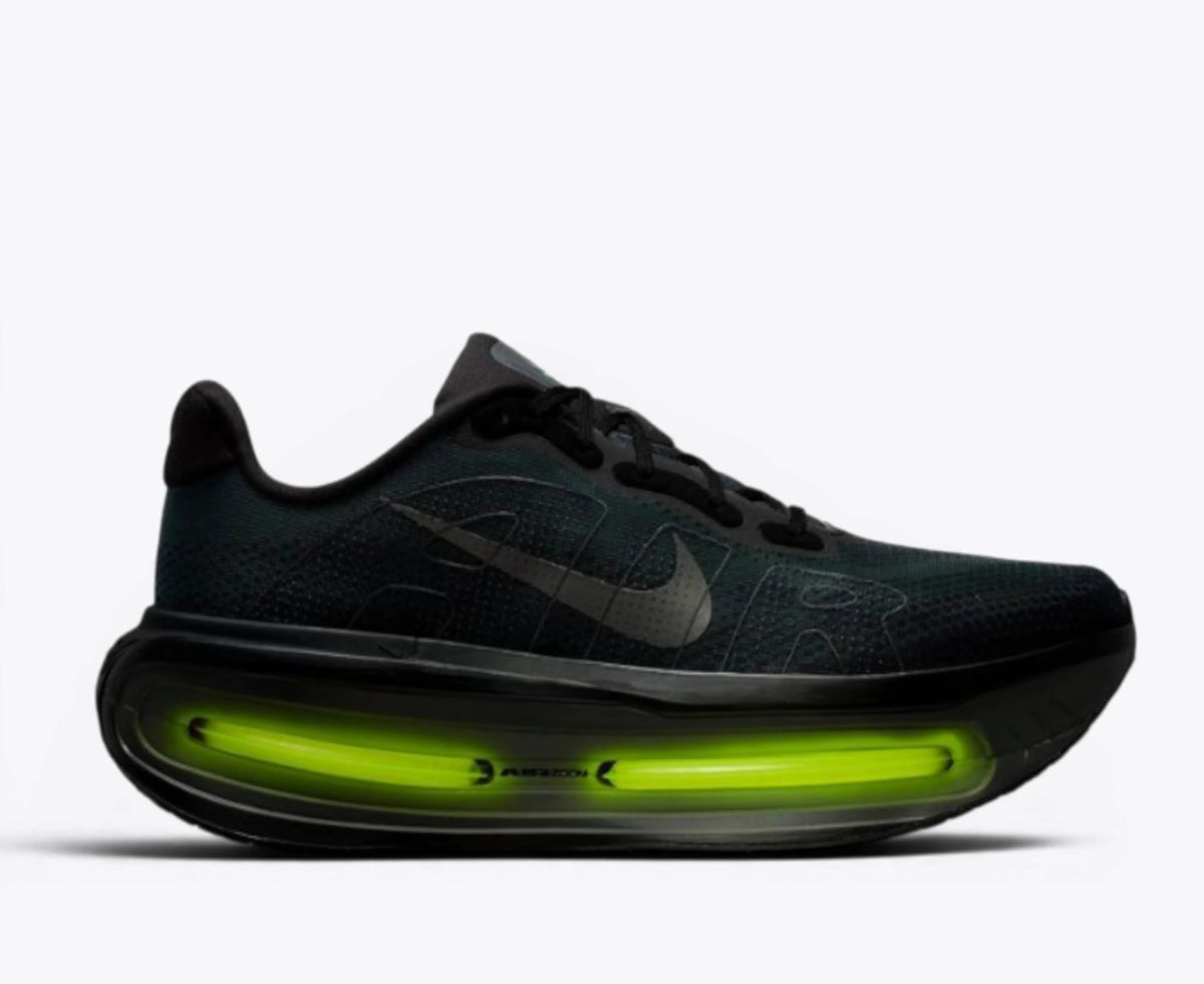 Nike Vomero Premium – Black / Volt | 55mm ZoomX + Dual Air Zoom Neon Night Running Shoe