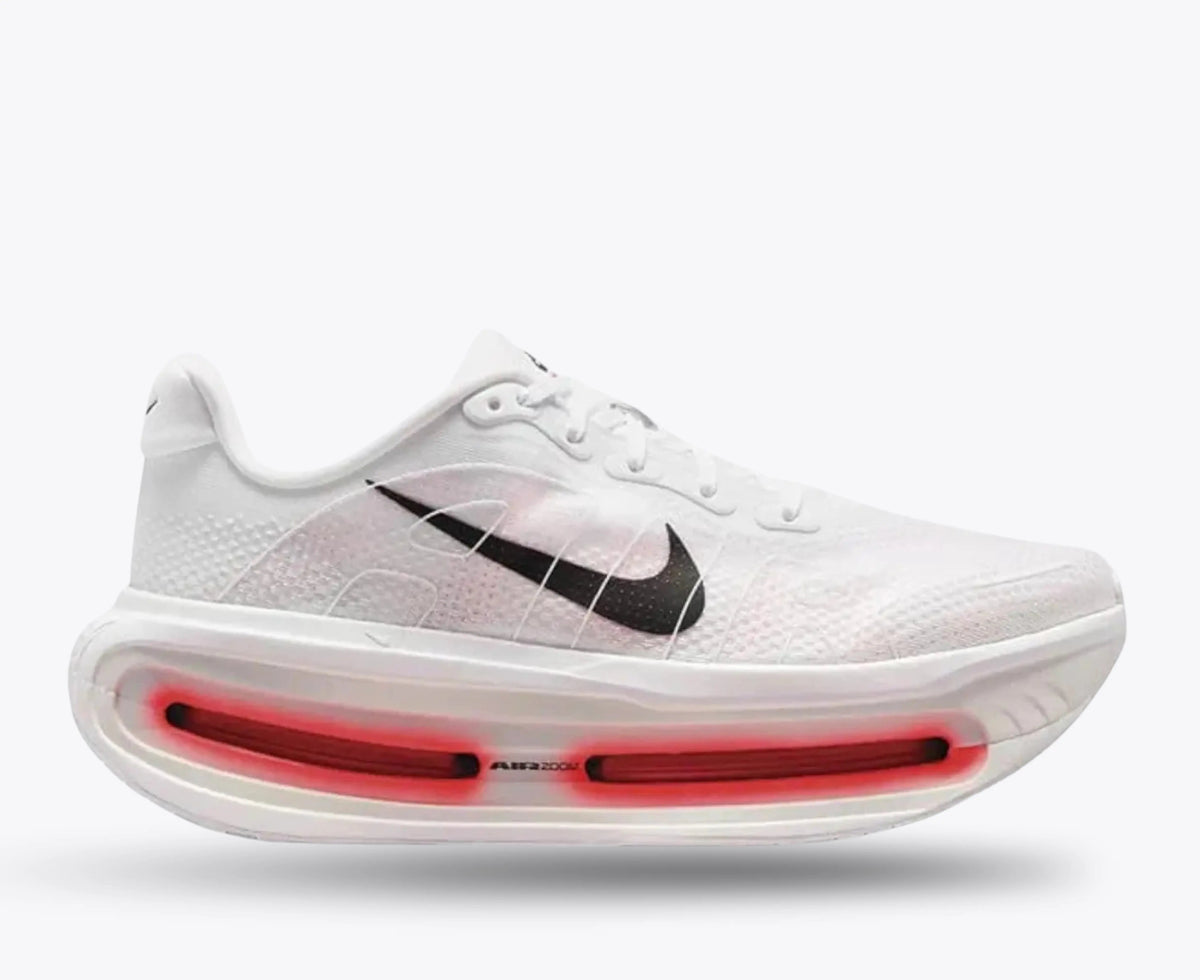 Nike Vomero Premium – White / Bright Crimson | 55mm ZoomX + Dual Air Zoom Clean Max Cushion Running Shoe