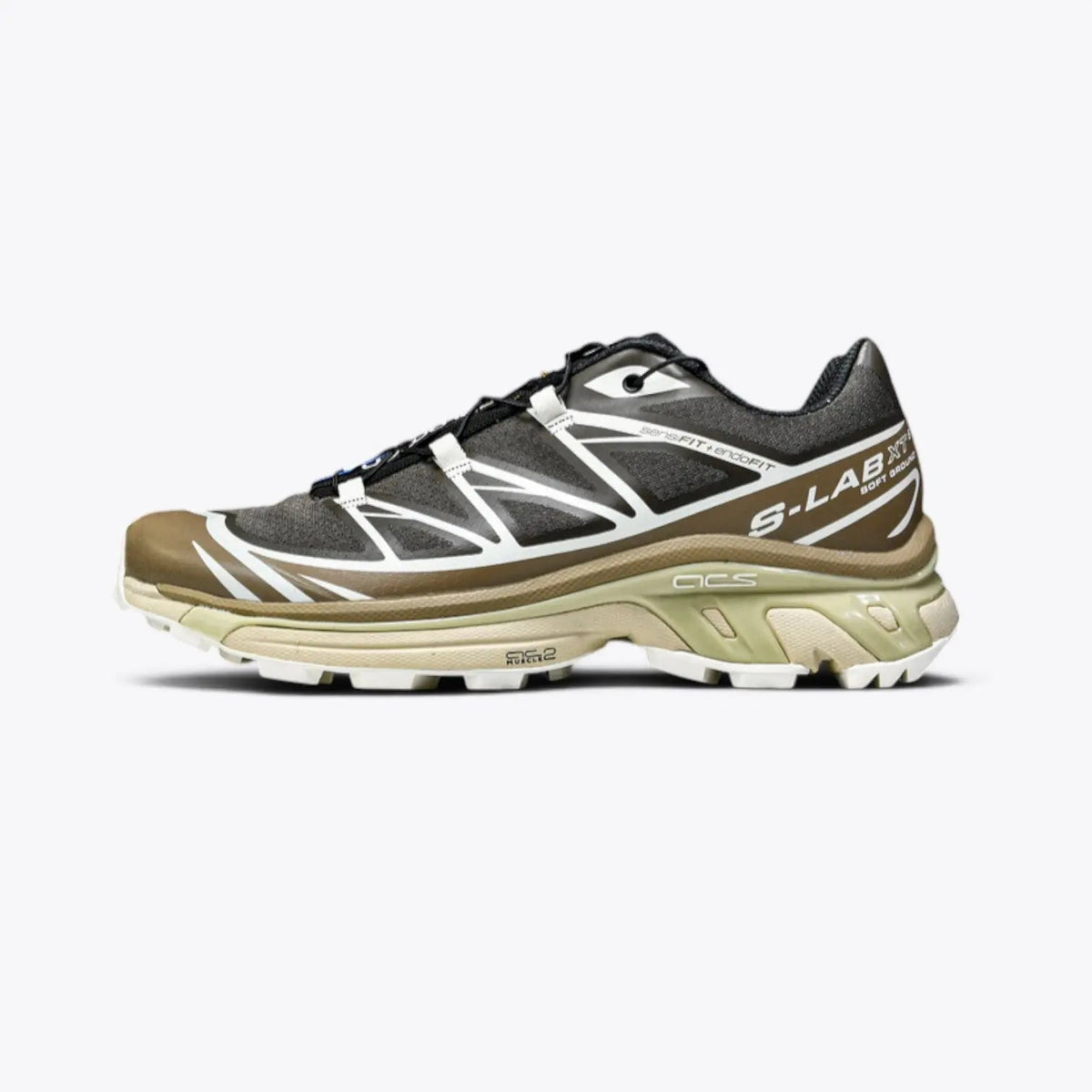 Salomon S-LAB XT-6 Soft Ground – Black / Olive | ACS Dual-Density EndoFit Mud Contagrip Competition Ultra-Trail Shoe