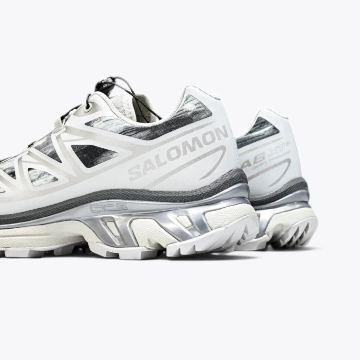 Salomon S/LAB XT-6 Softground LT ADV – White / Vapor Blue | Dual-Density EVA Pronation Control EndoFit Wet Traction Contagrip