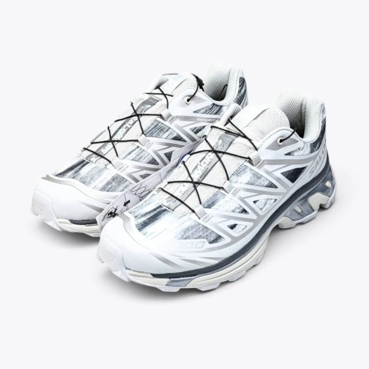 Salomon S/LAB XT-6 Softground LT ADV – White / Vapor Blue | Dual-Density EVA Pronation Control EndoFit Wet Traction Contagrip