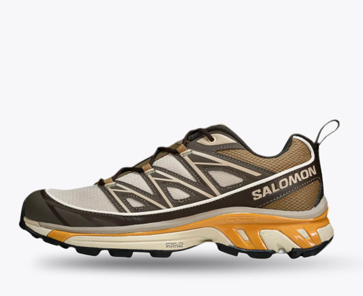 Salomon XT-6 Expanse – Feather Grey / Golden Oak | Agile Chassis Quicklace EndoFit Contagrip Outdoor Urban Trail-to-City Shoe