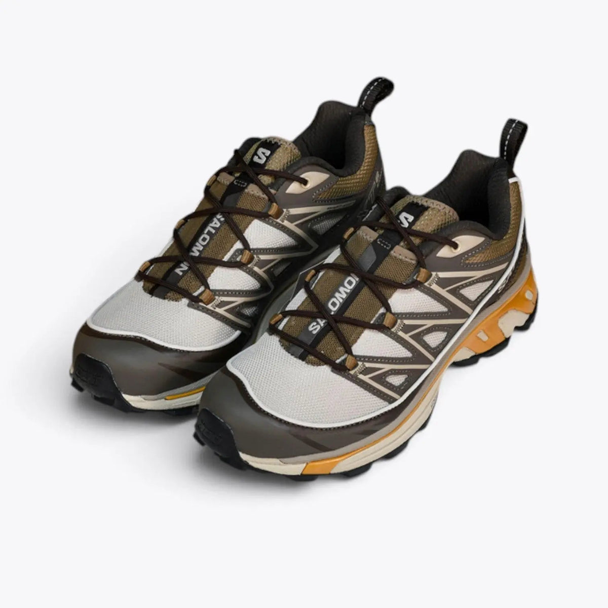 Salomon XT-6 Expanse – Feather Grey / Golden Oak | Agile Chassis Quicklace EndoFit Contagrip Outdoor Urban Trail-to-City Shoe