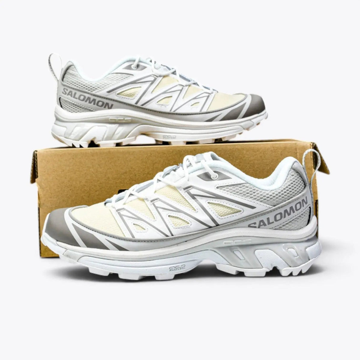 Salomon XT-6 Expanse – Vanilla Ice / White / Alloy | AC2 EndoFit sensiFIT Contagrip Gorpcore Sneaker