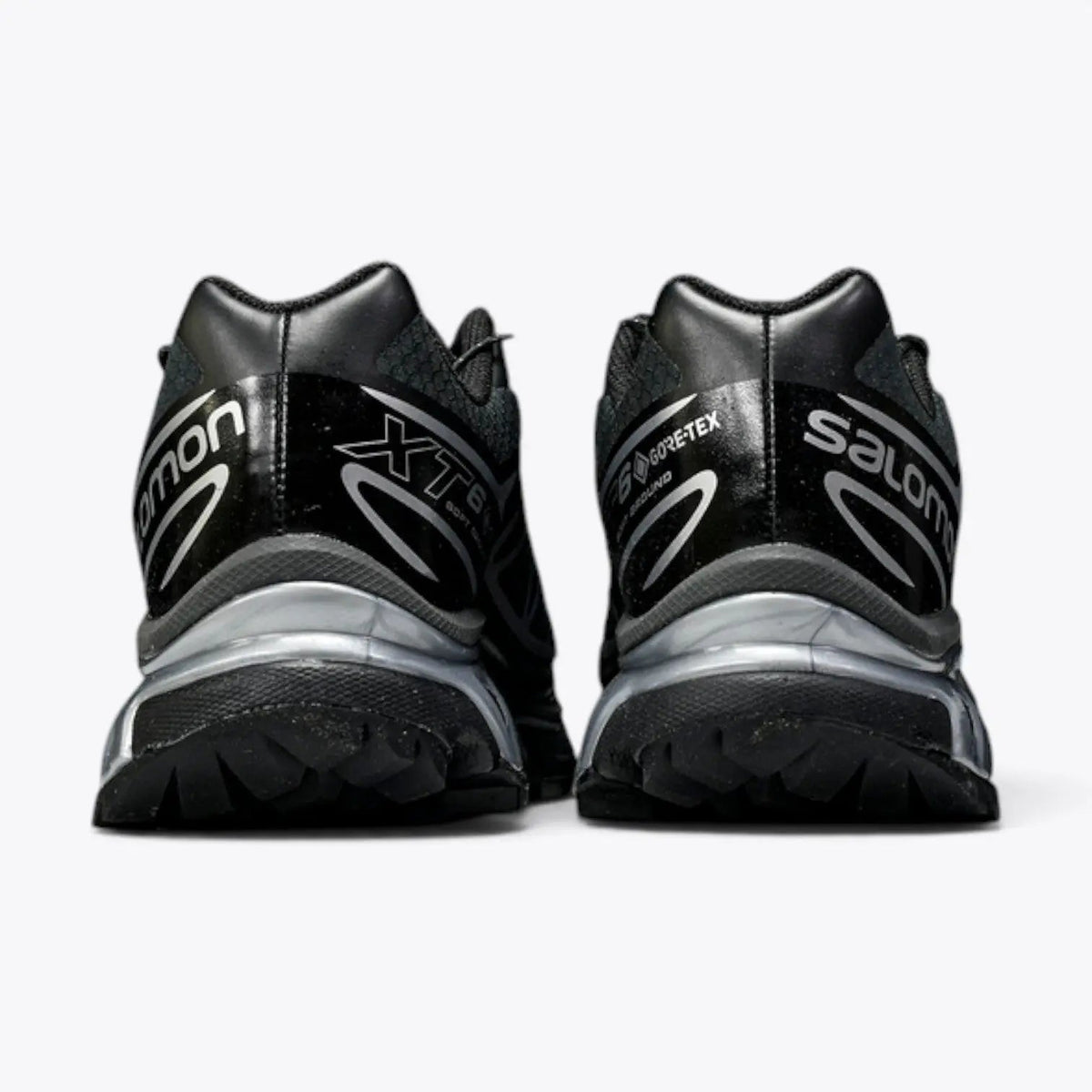Salomon XT-6 GORE-TEX – Black / Footwear Silver | PFC-Free Waterproof Reflective EnergyCell Trail Sneaker