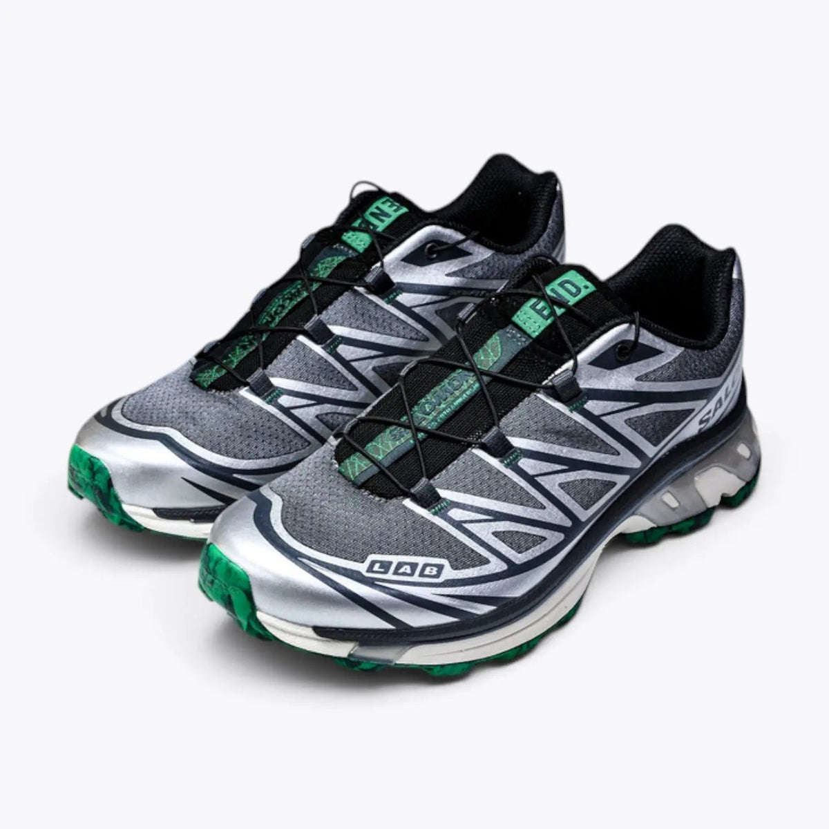 Salomon XT-6 GORE-TEX × END. – Asphalt / Emerald | 20th Anniversary GORE-TEX Translucent Emerald Outsole Collab