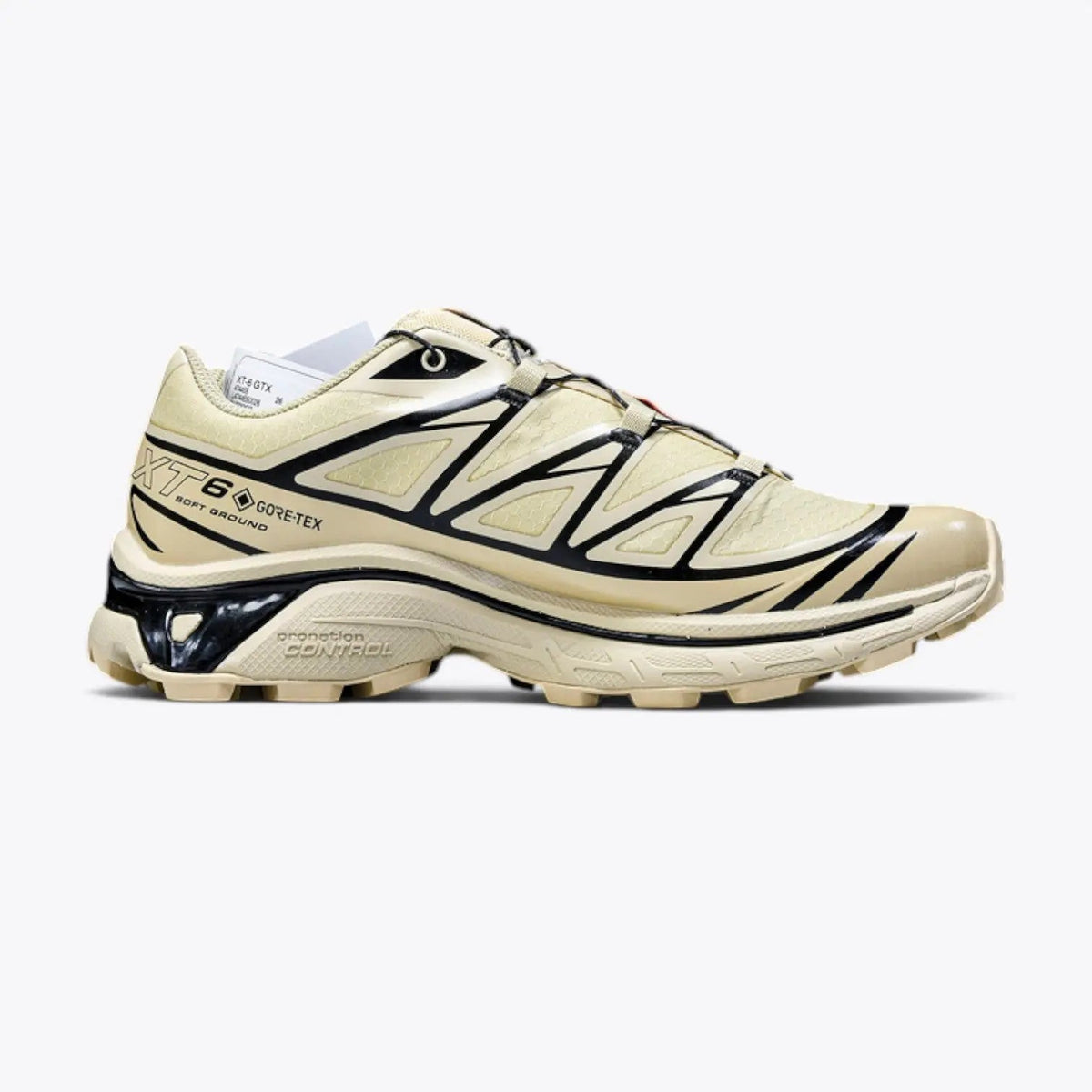 Salomon XT-6 GORE-TEX – Safari / Black | PFC-Free Waterproof EnergyCell Trail Sneaker