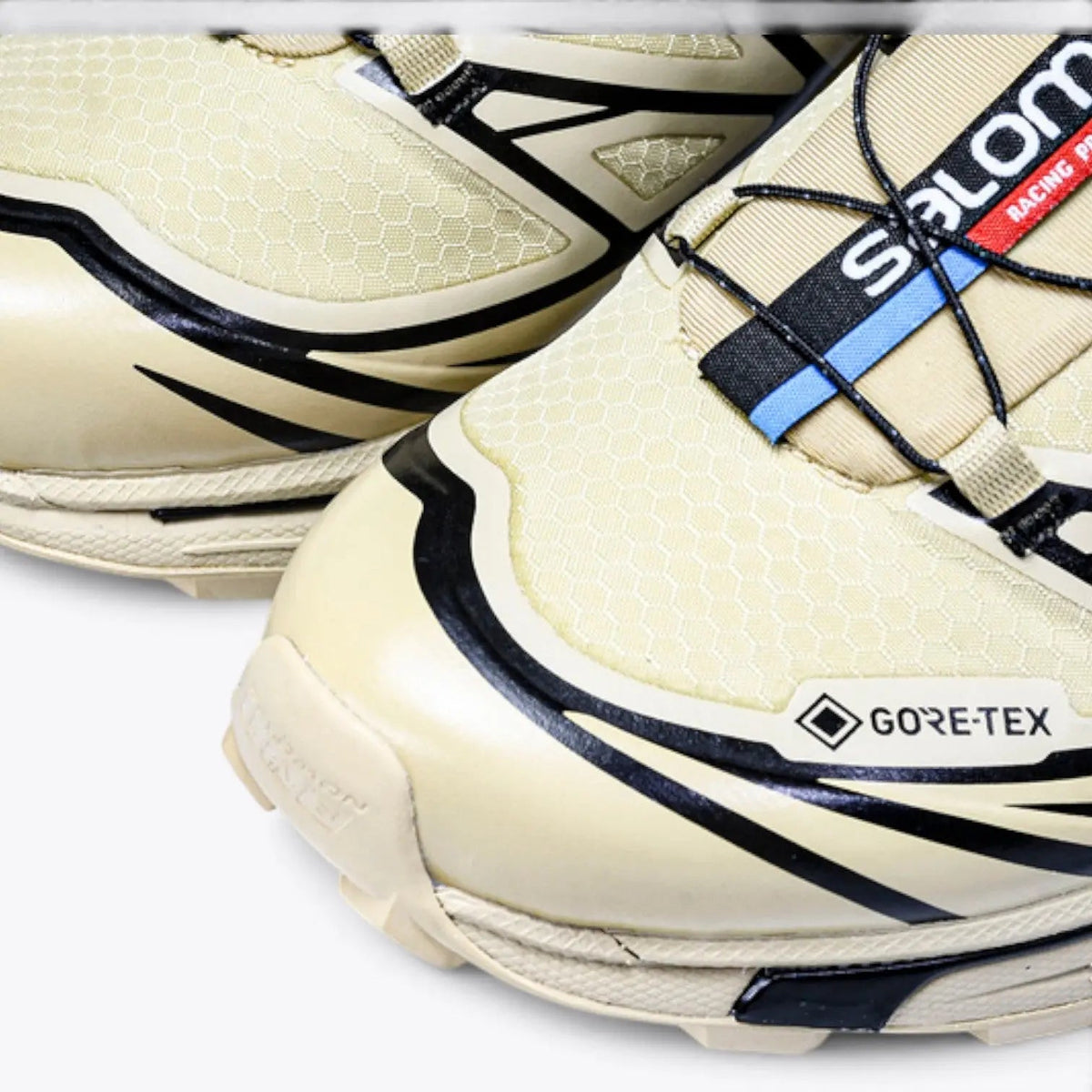 Salomon XT-6 GORE-TEX – Safari / Black | PFC-Free Waterproof EnergyCell Trail Sneaker