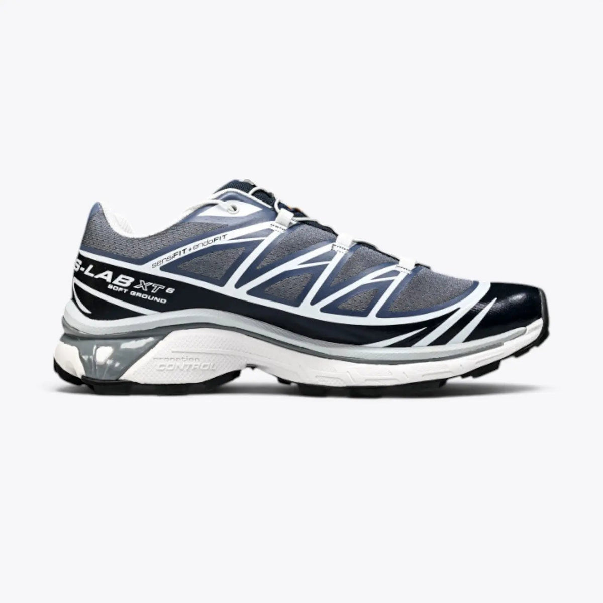 Salomon XT-6 – Grisaille / Blue Nights / Quarry | EnergyCell + EndoFit Alpine Trail Sneaker