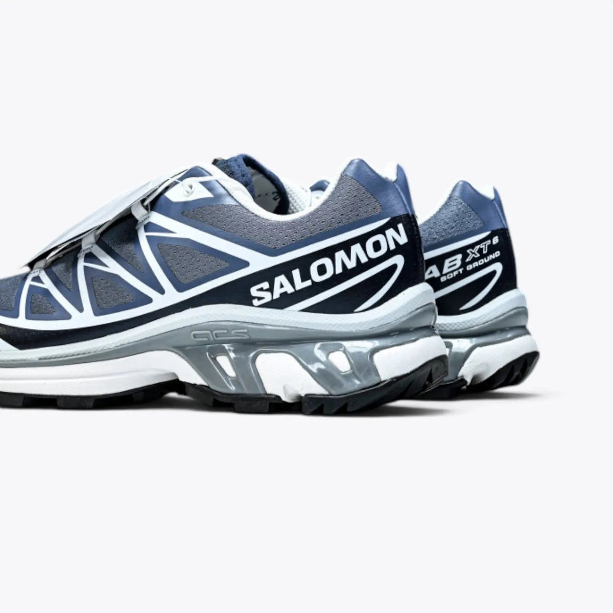 Salomon XT-6 – Grisaille / Blue Nights / Quarry | EnergyCell + EndoFit Alpine Trail Sneaker