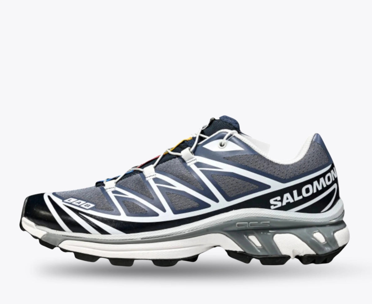 Salomon XT-6 – Grisaille / Blue Nights / Quarry | EnergyCell + EndoFit Alpine Trail Sneaker