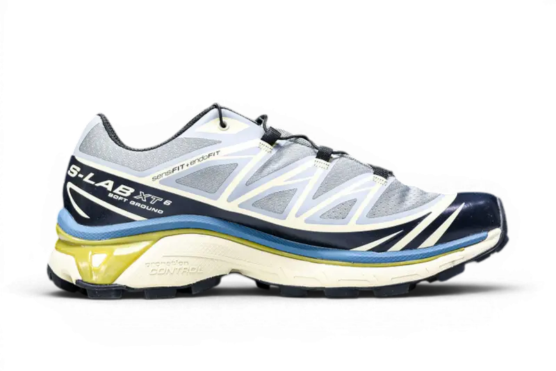 Salomon XT-6 – Lunar Rock / Alloy / Sulphur Spring | ACS + EndoFit + Mud Contagrip Trail Sneaker