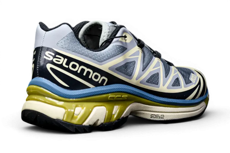 Salomon XT-6 – Lunar Rock / Alloy / Sulphur Spring | ACS + EndoFit + Mud Contagrip Trail Sneaker