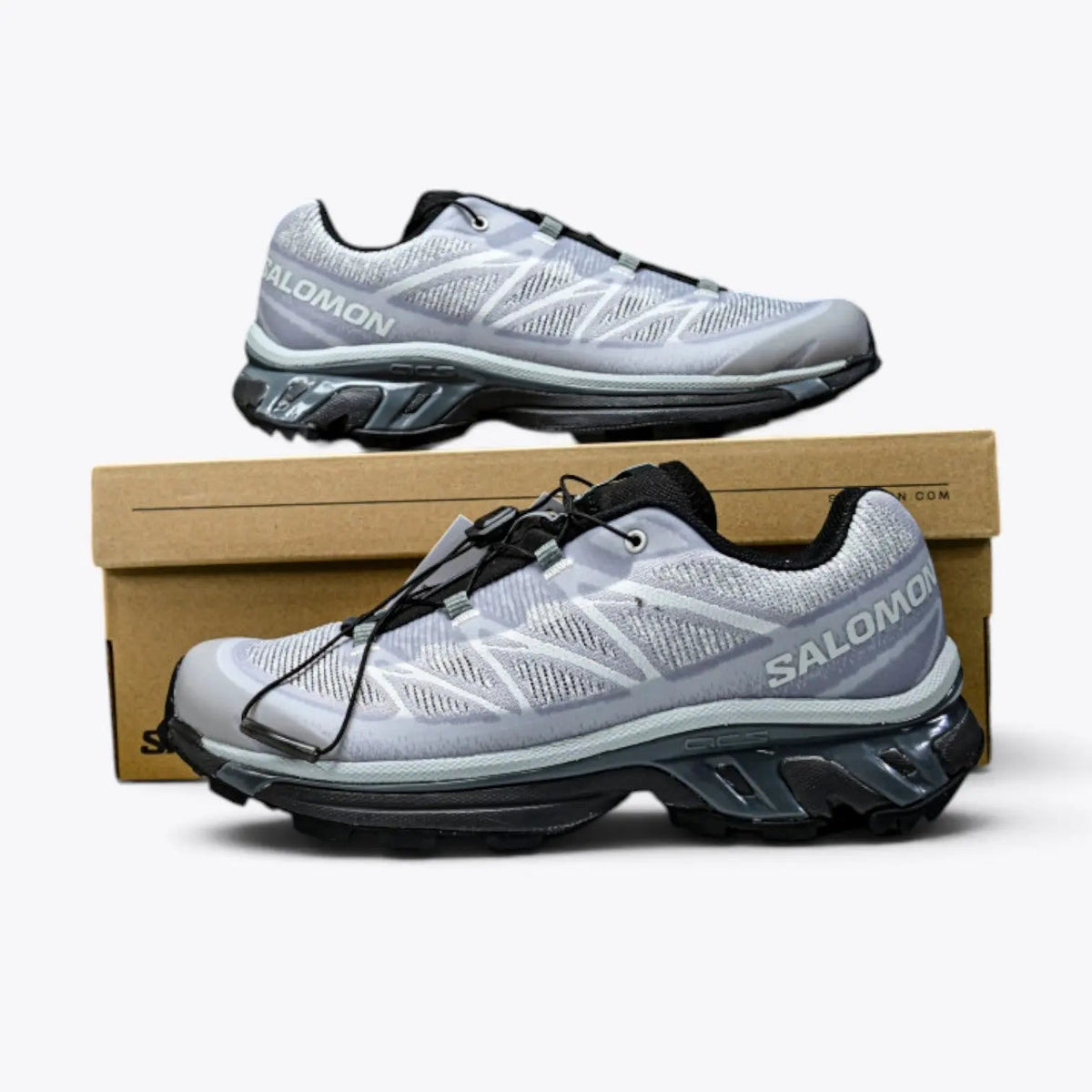 Salomon XT-6 – Lunar Rock / Alloy / Sulphur Spring | ACS + EndoFit + Mud Contagrip Trail Sneaker