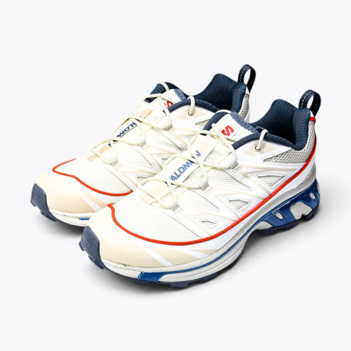 Salomon XT-6 – Vanilla Ice / Bleached Sand / Red Orange | ACS EnergyCell Quicklace sensiFIT Mud Contagrip Gorpcore Trail Sneaker