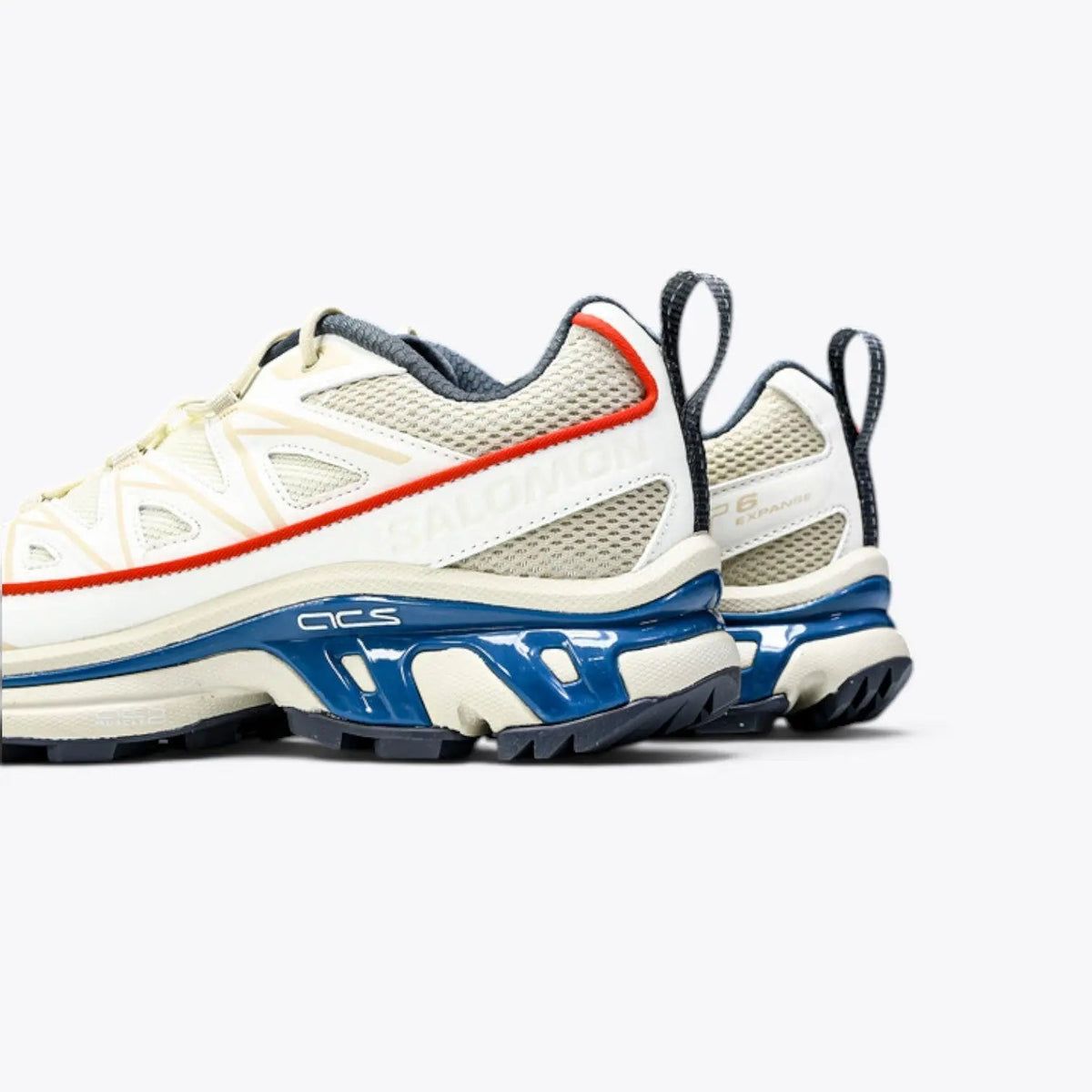 Salomon XT-6 – Vanilla Ice / Bleached Sand / Red Orange | ACS EnergyCell Quicklace sensiFIT Mud Contagrip Gorpcore Trail Sneaker