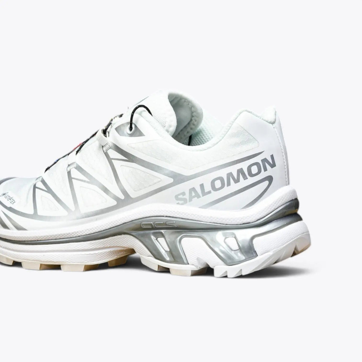 Salomon XT-6 – White / FTW Silver | EnergyCell + QuickLace Trail-to-Street Sneaker