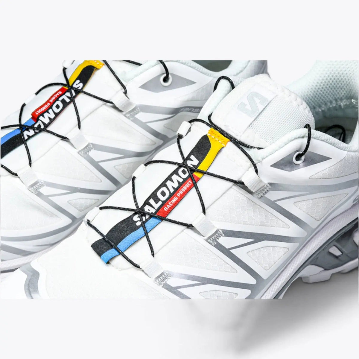 Salomon XT-6 – White / FTW Silver | EnergyCell + QuickLace Trail-to-Street Sneaker
