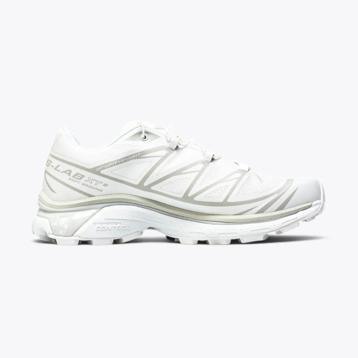 Salomon XT-6 – White / Lunar Rock | ACS EnergyCell EndoFit Quicklace Mud Contagrip Gorpcore Trail Sneaker