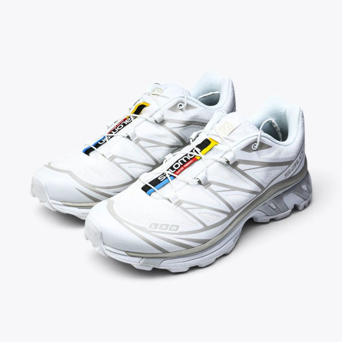Salomon XT-6 – White / Lunar Rock | ACS EnergyCell EndoFit Quicklace Mud Contagrip Gorpcore Trail Sneaker