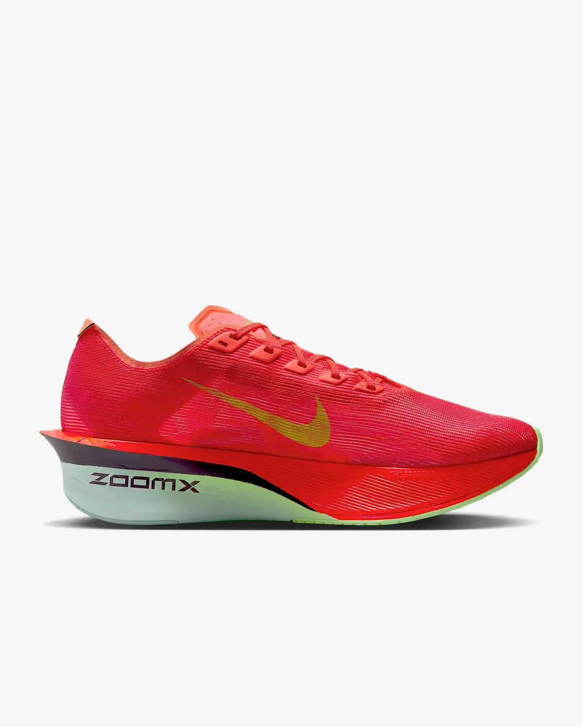 Nike ZoomX Vaporfly 4 – Bright Crimson / Lime Blast | Carbon Flyplate 6mm Drop ~195g Marathon Racing Super Shoe
